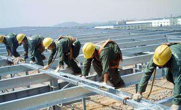 安装施工现场